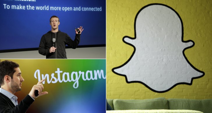 Mark Zuckerberg, Evan Spiegel, Facebook, instagram, Snapchat